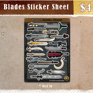 Blades Sticker Sheet