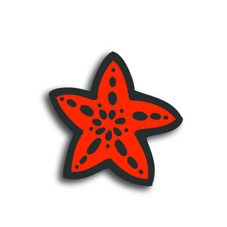 Sticker | Sea Star - Red