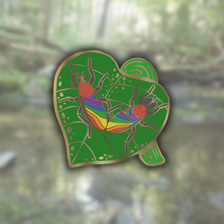 Rainbow Lovebugs Mini Pin