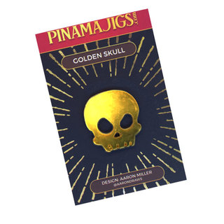 Golden Skull Pin