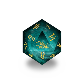 DICE - Davy Jones Large Liquid-Core D20