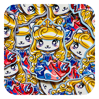 Aurora Mixed Gown Vinyl Glossy Sticker