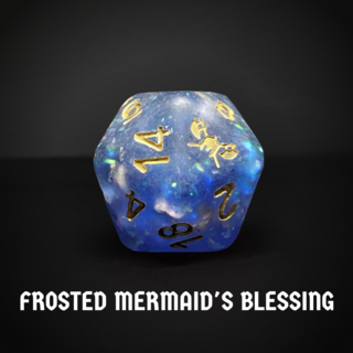 Frosted Mermaid's Blessing Dice Set