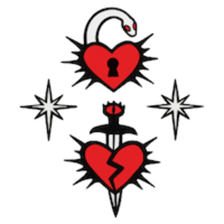 Heart/Star/Dagger 4-Piece Mini Pin Set