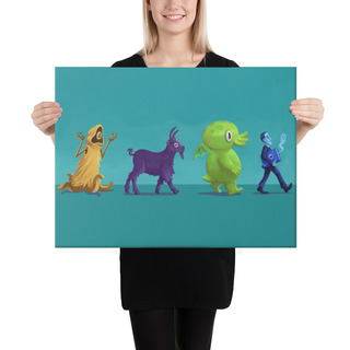 Classic C is for Cthulhu Canvas Print [18 x 24 in.]