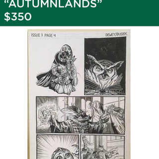 Ben Dewey Original Art Page - Autumnlands: Tooth & Claw