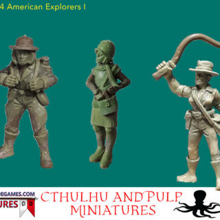 BG-CTH004  American Explorers I  (3 models, 28mm, unpainted)