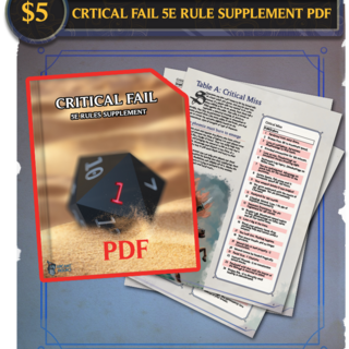 Critical Fail: 5E Rules Supplement PDF
