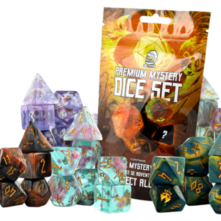 7 Dice Set - Monster Hunting Mystery Resin Dice - 1 Set