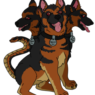 large Cerberus puppy
