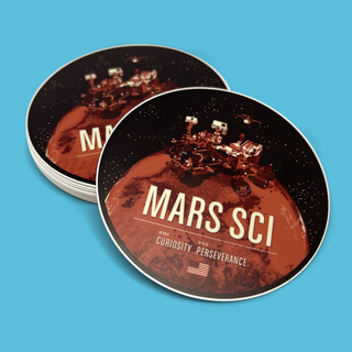 Mars Science 3.5" Sticker