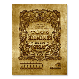Brass Printing Plate - 2023 - 04 April - Felippe Cavalcanti