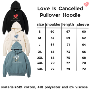 Love Is Cancelled Chain Hoodie