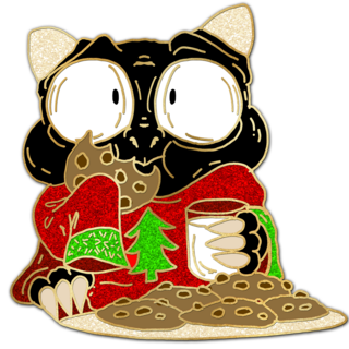 Pin - Cookies & Milk, Ugly Sweater - Festive