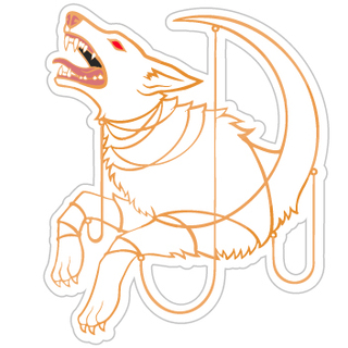 Fenrir White Vinyl Sticker