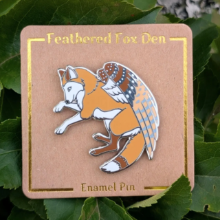 Barn Owl Fox Pin