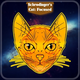 Schrodinger's Cat: Focused Sticker