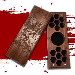 Walnut Wooden Dice Vault