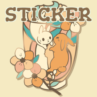 Peach Tea Sticker