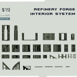 Add-on Set D4: Refinery Forge Interior System
