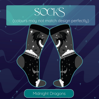 Dragon Socks - Midnight
