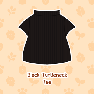 (Top) Black Turtleneck Tee