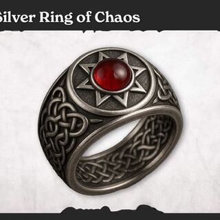 Ring of Chaos Sterling Silver Ring
