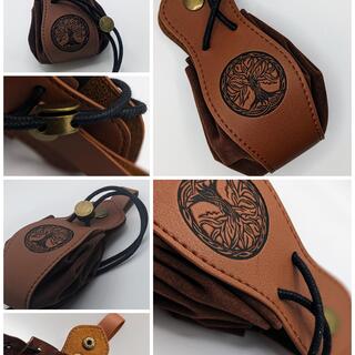 Tree of Seasons Leather Pouch