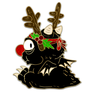 Pin - Reindeer Derpy - Festive