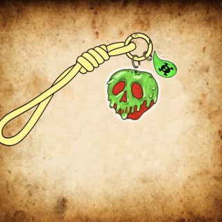 Braided Poison apple Lanyard Keychain