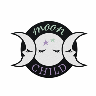 Moon Child Embroidered Patch