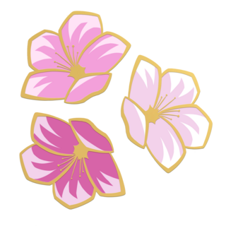 Flower Mini Pin Set