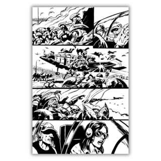 Original Art - BOB HALL - Phantom Flight Page 08