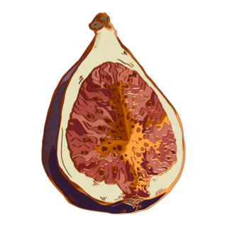 Fig Fruit Enamel Pin