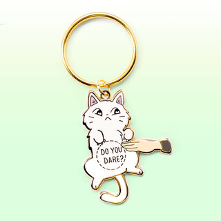 Keychain Do You Dare (Khao Manee Cat)