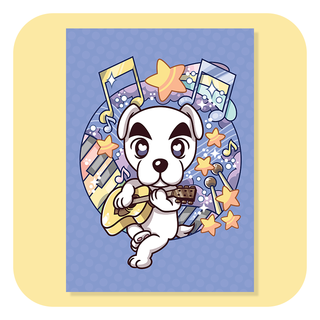 A6 Postcard - Animal Crossing - KK Slider