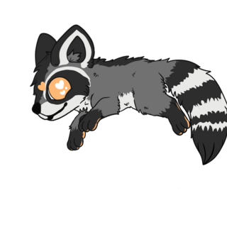 Radiant Raccoon Beast pin