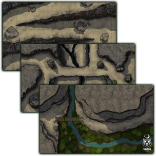 5x Mountain-Themed Digital Encounter Maps