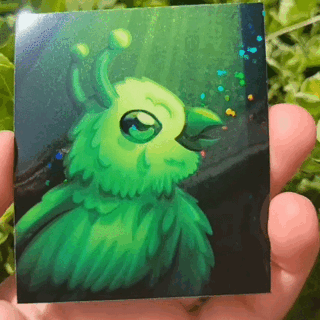 Alien Bird Sticker