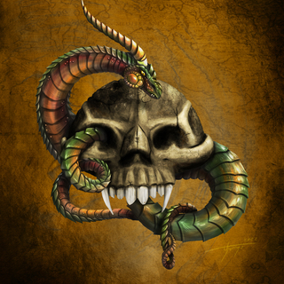 Wall-Art - Skull Dragon (8x10)