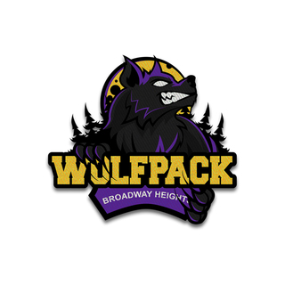 XL-Sized 8" Broadway Heights Wolfpack Patch