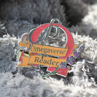 Omegaverse reader enamel pin