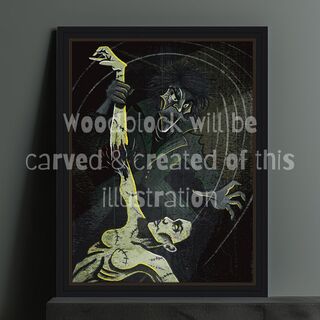 'Victors Rage' Limited Edition Woodblock print