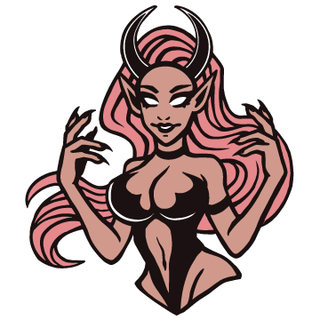 Tan Succubus pin