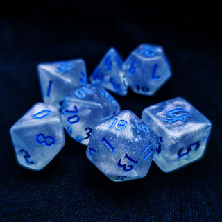Glacier Dark Blue  Dice Set