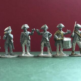 BG-AWI051 Continental Infantry Command II (6 models, 28mm unpainted)