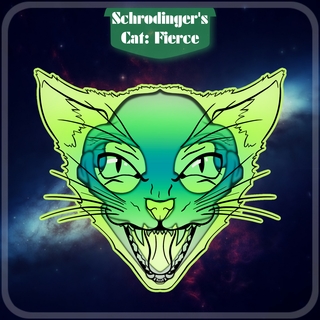Schrodinger's Cat: Fierce Sticker
