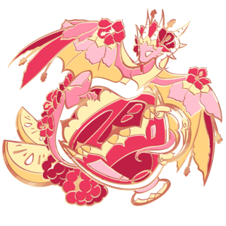 Raspberry Hibiscus Tea Dragon