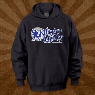 Night Wolf Logo Black Hoodie