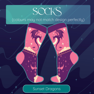 Dragon Socks - Sunset